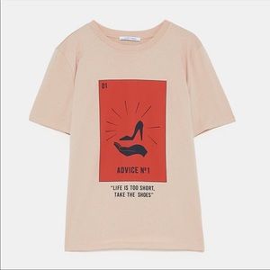 Zara graphic t shirt
